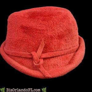VINTAGE: 1960s "Grenadier" Italian-Made Faux Fur Bucket Hat (I.J. Herman's NYC)